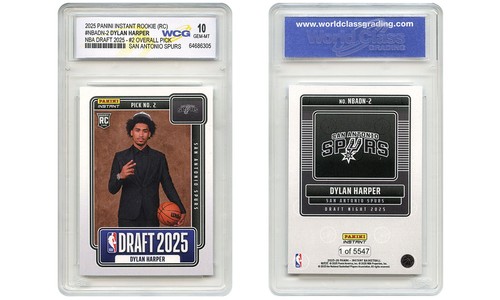2025 NBA Panini DYLAN HARPER #2 Draft Pick Rookie Card RC #NBADN-2 - GEM MINT 10