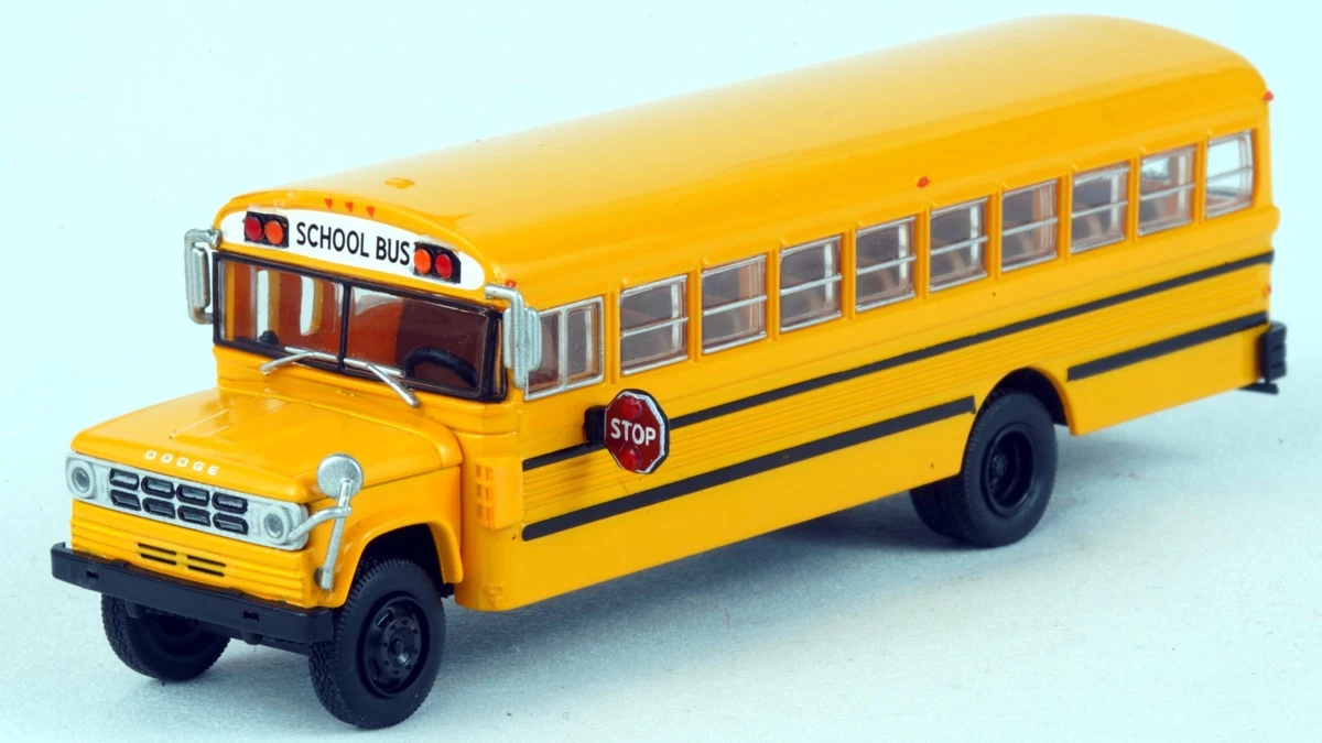 Brekina Dodge S600 School Bus Yellow #61335 HO 1/87 Scale | eBay