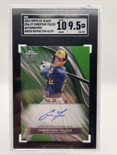 2024 Topps Chrome Black #CBA-CY Christian Yelich Auto Green #/99