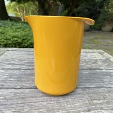 Vintage Rosti Yellow Melamine Pitcher Utensil Holder MCM 6" Denmark 1L READ
