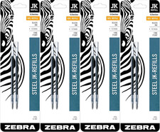 Zebra G-402 Stainless Steel Pen Jk-Refill, Fi...