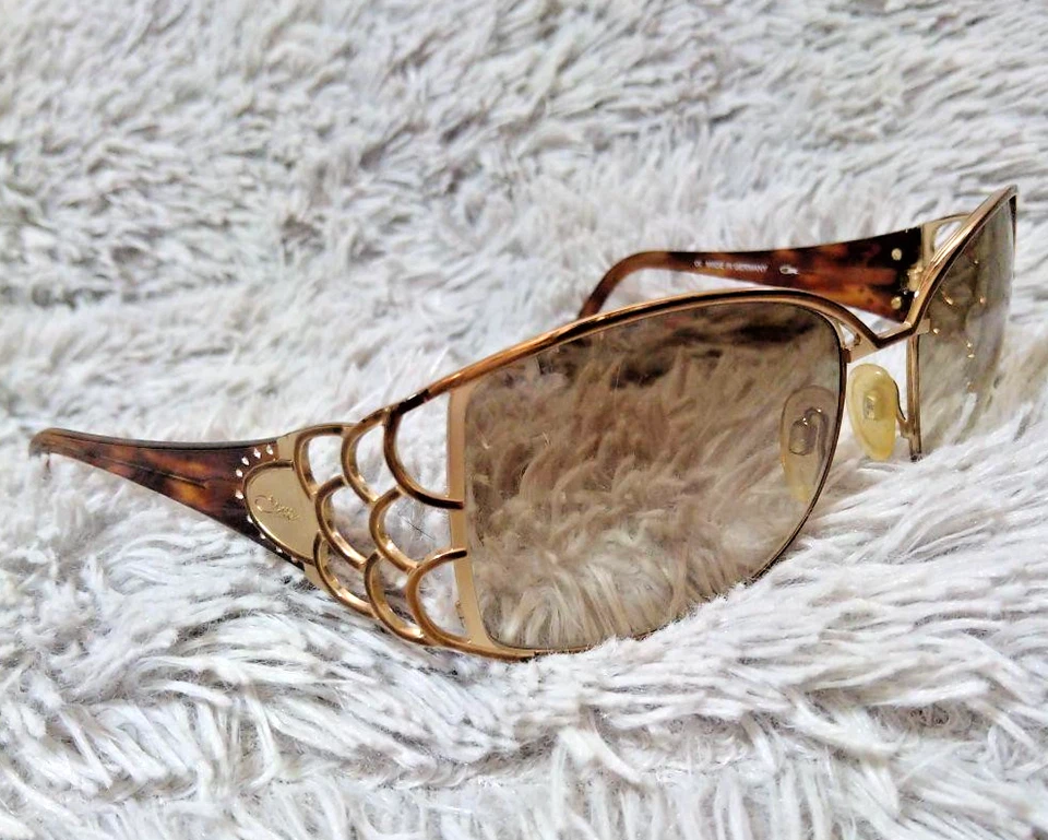 Vintage CAZAL Sunglasses Brown Gradient Lens Scale frame Made in Germany Retro - Image 2 of 4