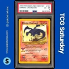 2002 POKEMON NEO DESTINY #107/105 SHINING CHARIZARD HOLO RARE PSA 4
