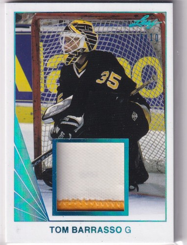 17/18 ITG LEAF TOM BARRASSON TEAL GAME USED JERSEY /10 2CL