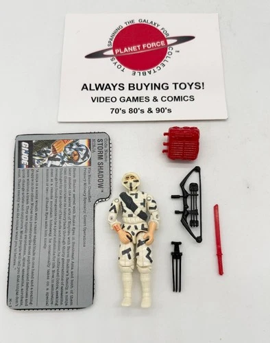 1988 Storm Shadow w/ File Card Complete GI Joe Figure