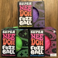 Super NeeDoh Fuzz Ball Schylling Sensory Stress Ball Velvet Squishy Toy New