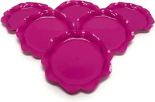 Home Reusable Bowls and Plates 6pk - Lotus Collection (Fuchsia, Plate 6pk)