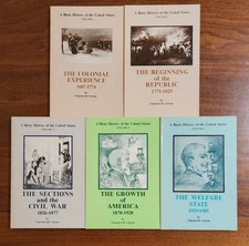 A Basic History of the United States By Clarence B. Carson 5 Volume Set