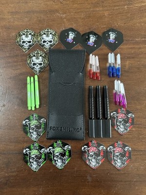 Cyeelife Ringed 70% Tungsten 20g Black Darts Case Stem Shafts Flights Bar Wallet