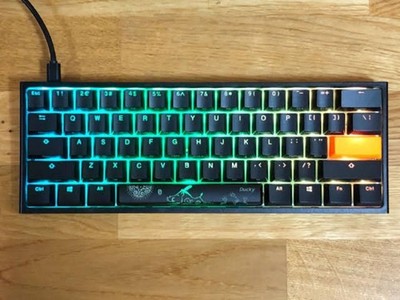 Ducky One Two Mini Gaming Keyboard Black Orange JP Layout Used