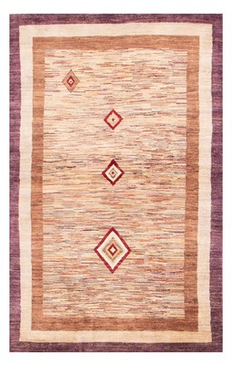 Traditional Ivory 4'6'' x 7'0'' Hand-knotted Oriental Carpet Wool Area Rug