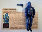 Vintage 80’s Hooded Cobra Commander, Complete with Gun And Card