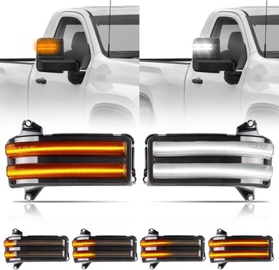 LED Sequential Amber Side Mirror Turn Signals Switchback CargoLights for 2020-24
