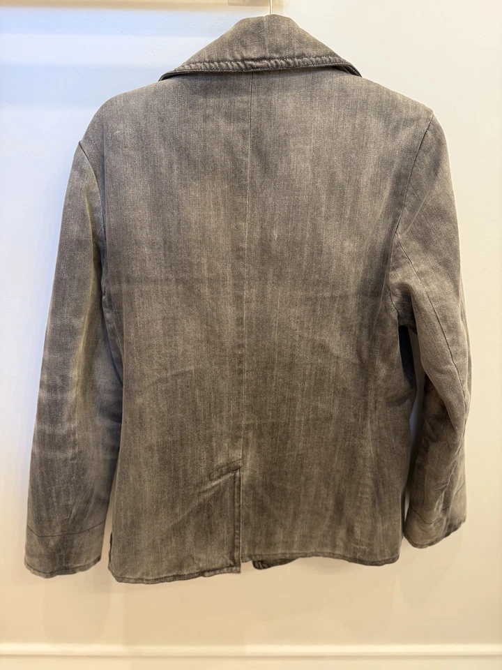 Ralph Lauren Denim and Supply Washed Grey Peacoat - Image 2 of 4