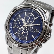 Working SEIKO Solar Center Chronograph Men s Watch From Japan