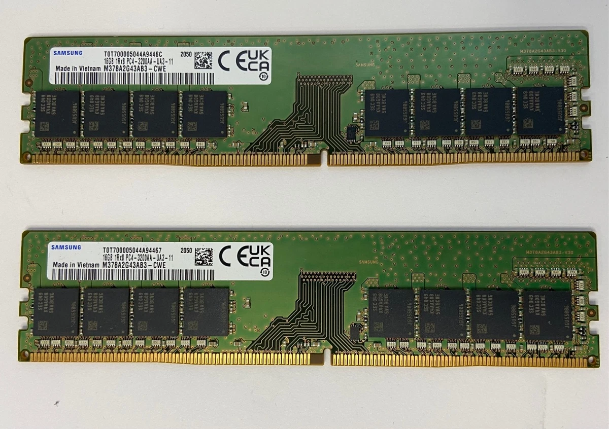 PC4-25600 (DDR4-3200) Bus Speed 16 GB Capacity per Module DDR4