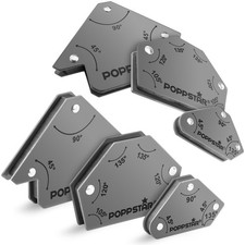 Poppstar Schwei&szlig;winkel-Set 6 St&uuml;ck (Winkelma&szlig;e 45&deg;, 90&deg;, 135&deg;, 30&deg;, 60&deg;, 75&deg;)