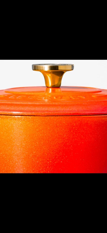 ~Le Creuset *NUEVO*5,5 qt*SignatureRound DutchOven,*Colección FlammeDoree... Foto 2 de 4