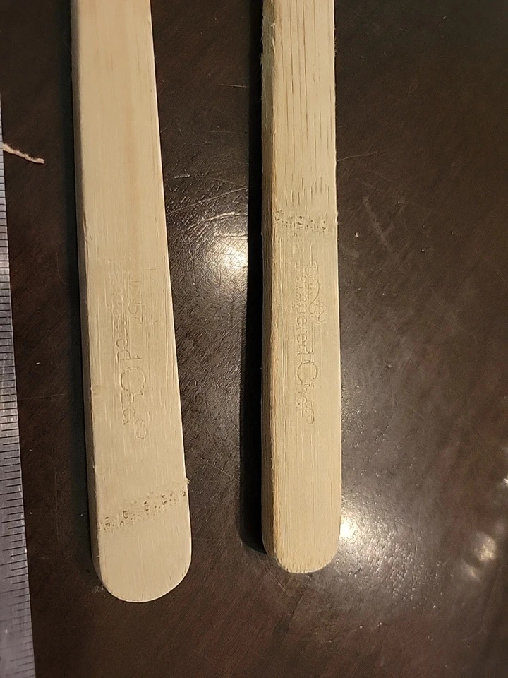 2 Pampered Chef Spoons 12” Wooden Bamboo Spoons Set - Image 4 of 4