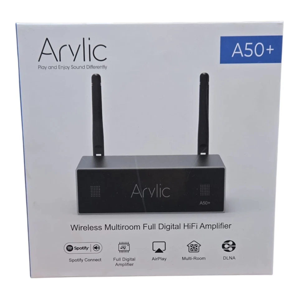 Arylic A50+ Wireless Multi-Room Streaming HiFi Amplifier w/ WiFi, Bluetooth, USB - Image 2 of 4
