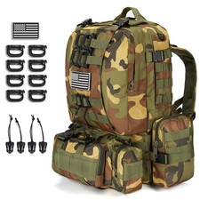 CALUOMATT Tactical Backpack 40-50L - Military, Hiking, Camping, Assault Pack