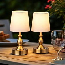 1/2PCS Bedside Table Lamp for Bedroom Dimmable Touch Lamp USB C Charging Ports