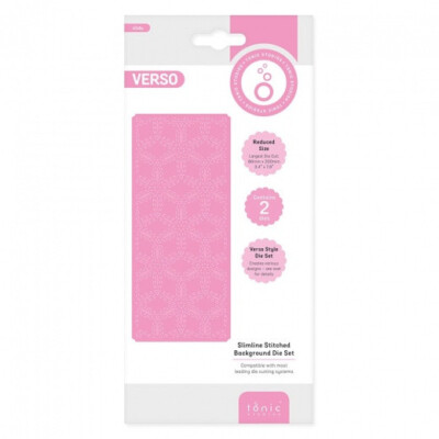 Tonic Studios  METAL CUTTING DIE - SLIMLINE STITCHED BACKGROUND
