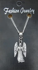 Archangel Samuel Pendant Necklace 18" or 24 Inch Chain Guardian Angel Charm