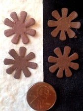 60 Flowers flower petal Brown chocolate Handmade mulberry paper Cards crafts