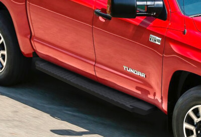 Black Board Side Steps For 07-21 Toyota Tundra Double Cab
