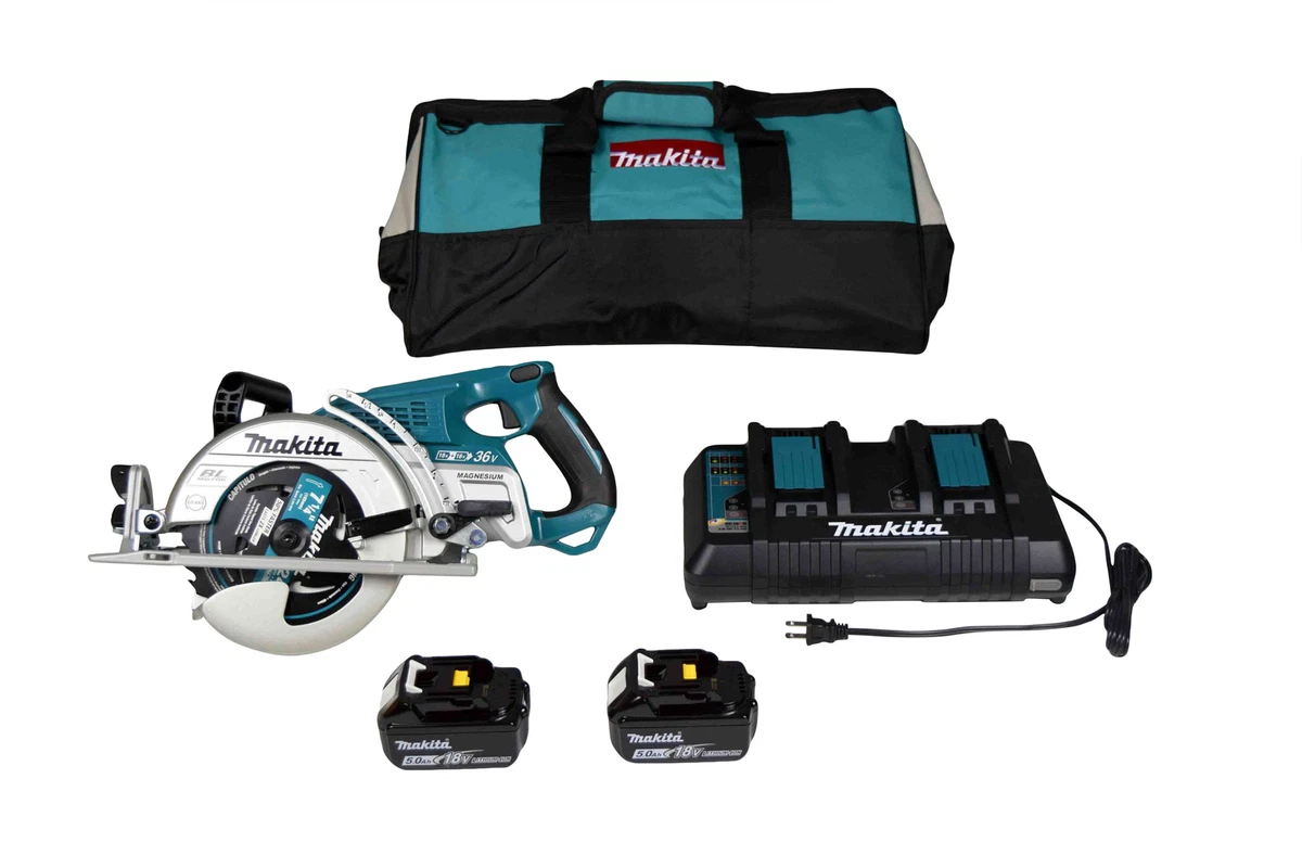 Makita XSR01PT 18V LXT 36V Brushless Rear Handle 7 1 4 Circular Saw 5.0 Kit