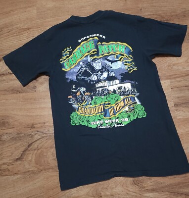 Vintage Bike Week 1999 Sopotnicks Cabbage Patch Shirt Mens Size Small
