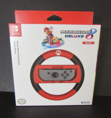 Hori Nintendo Switch Deluxe Wheel Attachment Mario Kart 8 NSW-054U