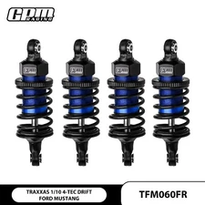 GPM Alloy F+R Oil Filled Ultra Shocks For TRAXXAS 1/10 4-TEC Drift Ford Mustang