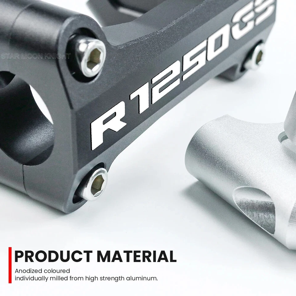 For BMW R1250GS ADV R1200GS 2013-2024 Handle Bar Handlebar Riser Top Clamp Cover Foto 2 de 4