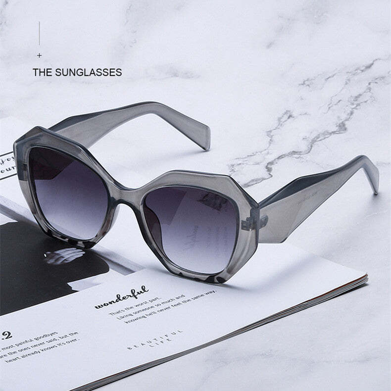 Women's Fashion Polygon UV Protection Glasses