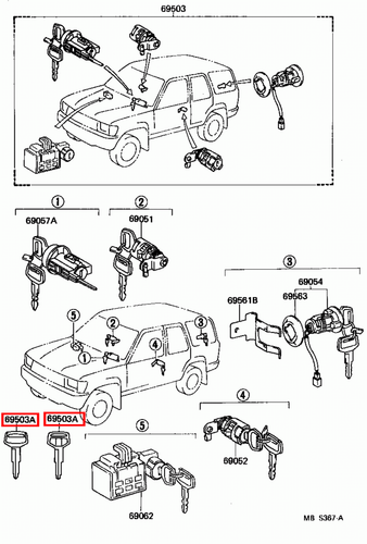 Genuine LandCruiser HZJ79 HZJ78 HZJ77 HZJ76 Levin AE92 Non Chip Blank Key - Picture 11 of 24