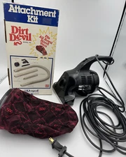 Vintage NOS USA Royal Dirt Devil 500 Hand Vacuum & Attachments Brand New!