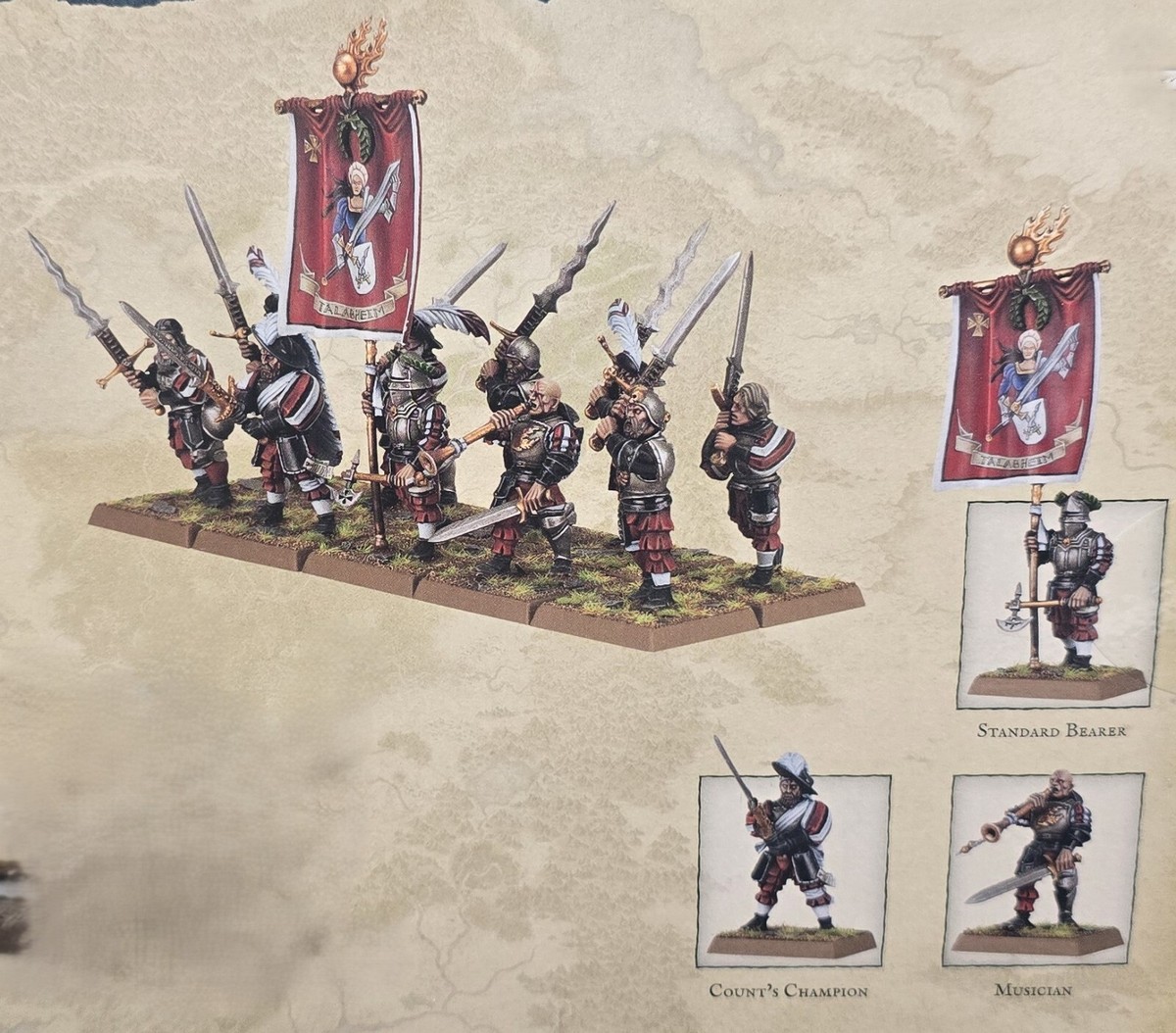 【希少 絶版】ウォーハンマー エンパイア グレイトソード コマンド Warhammer TOW Empire Greatswords w/Full Command (10) Empire of Man