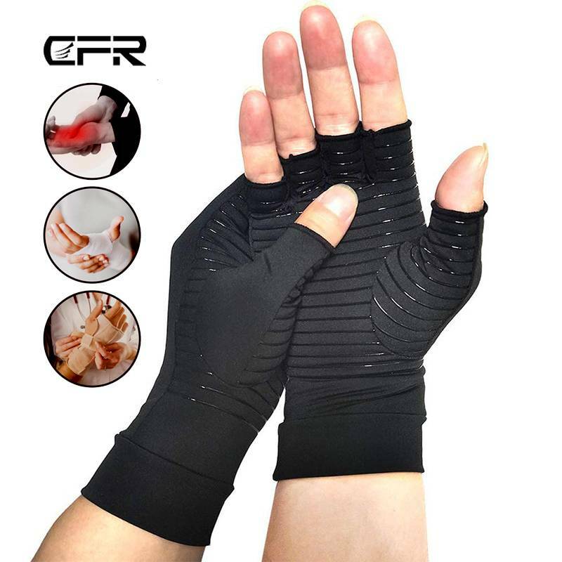 Henotic Copper Compression Gloves - Anti-Slip Arthritis Relief For Carpal Tunnel & Joint Swelling - One Pair Small (2 1/5''-2 3/5'')