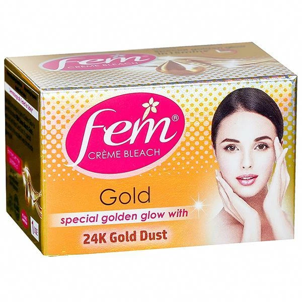 Dabur Fem Creme Bleach GOLD Fairness Cream -8Gm /24Gm/64Gm for Female face - Image 3 of 4