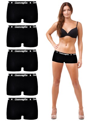 Damen Boxershorts Baumwolle 5er-20er Pack Pants Panty Unterwäsche Hipster Shorts