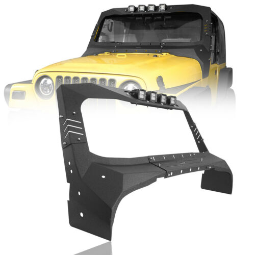 Offroad Steel Windshield Frame Cover Visor Cowl Armor fit Jeep Wrangler TJ 97-06
