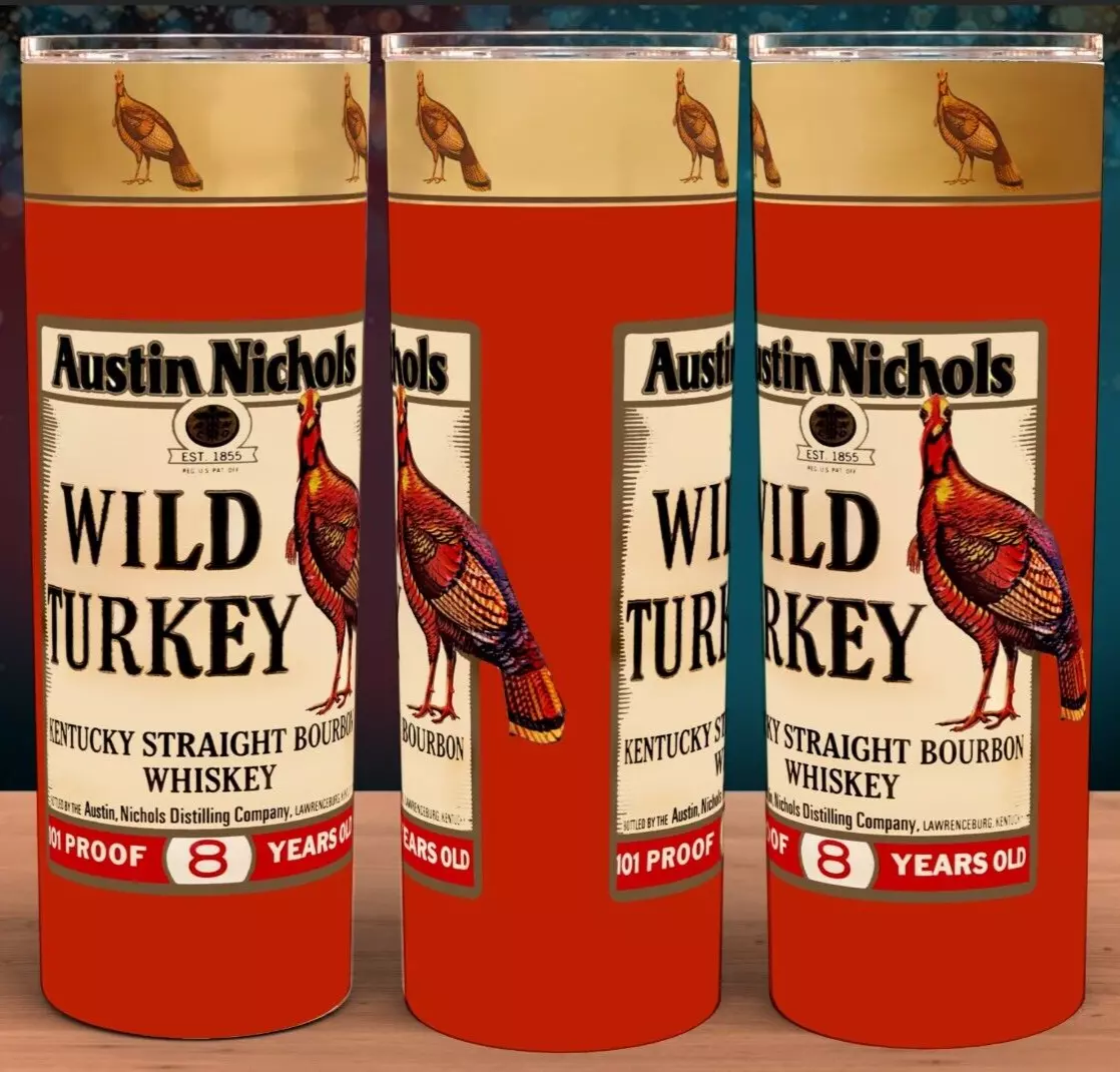 Wild Turkey 101 Proof 8 Years Old Kentucky Bourbon Whiskey Cup Mug