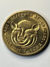 Gus Good Food Chicago Merchant Token Heads Or Tails 420 N. Dearborn St P398 #tl1