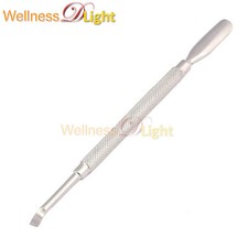 Nail Pusher Manicure Cuticle Curve PUSHER SCRAPER SPOON Tools DOUBLE ENDED Steel