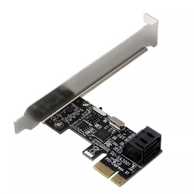 1Pc AHCI Boot SATA3.0 2-Port SATA III Expansion Controller Adapter Card 6G