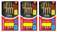12 Toothbrush Brush Colgate ZigZag Charcoal Soft Bristles Lot of 12 FreeShipping