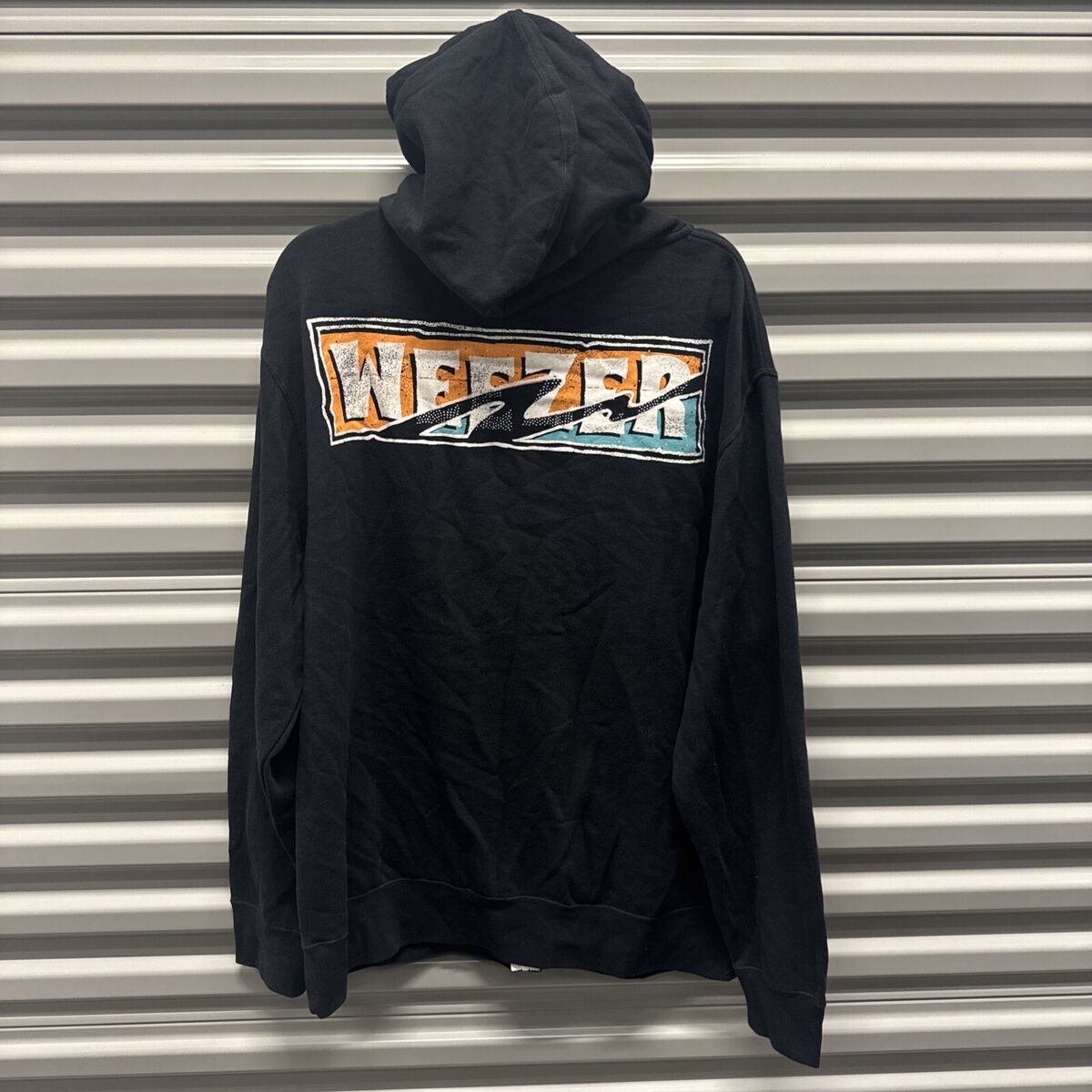 New Weezer Band Tour Zip Hoodie Sweater Black Mens XXL NWOT New Weezer Band Tour Zip Hoodie Sweater Black Mens XXL NWOT