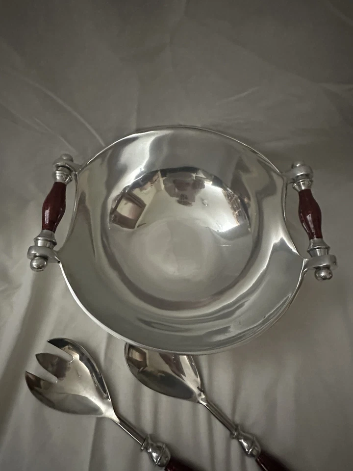 Lindas alças para salada e utensílios de aço inoxidável Biltmore Home - Imagem 4 de 4